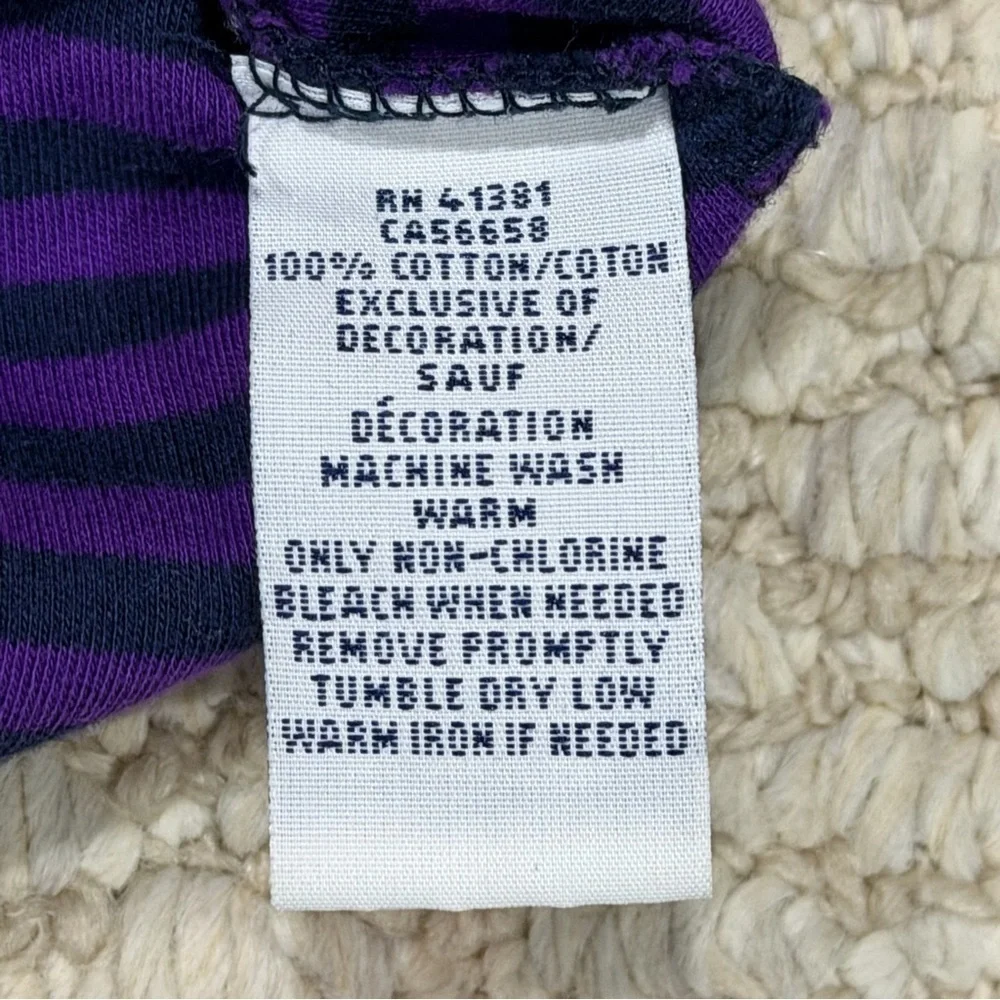 POLO Ralph Lauren Polo Mens Size L Classic Fit Purple Striped 100% Cotton Shirt